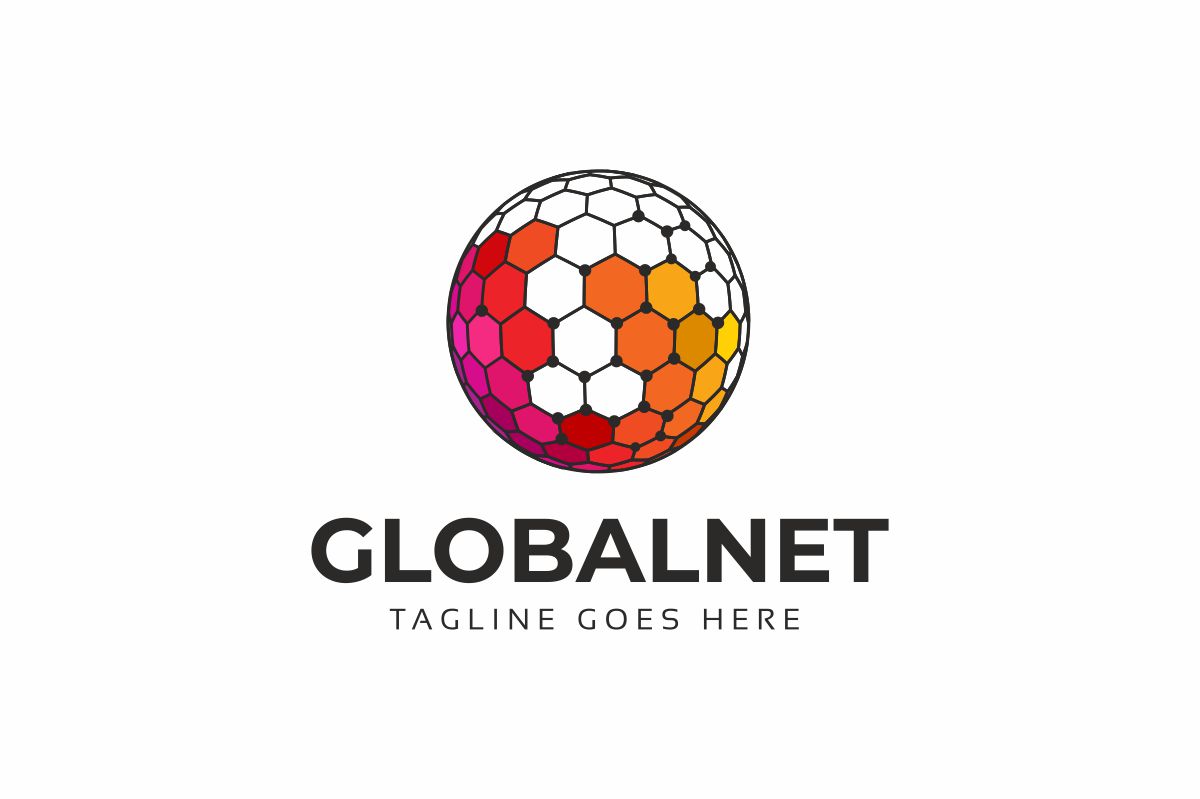Download Шаблон логотипа "Globalnet Logo Template" / Globalnet Logo Template - Шаблон логотипа на тему графика broadband business company connect connection creative data flat global icon internet logo media modern network point professional server service studio