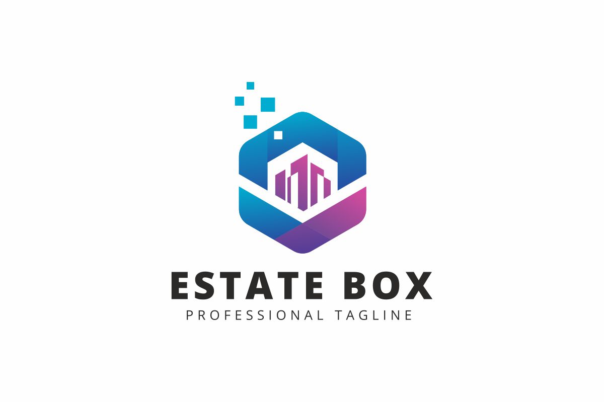 Download Шаблон логотипа "Real Estate Logo Template" / Real Estate Logo Template - Шаблон логотипа на тему графика abstract agency architecture brand branding build building business clean colorful company construct construction design home house insurance logo logotype modern