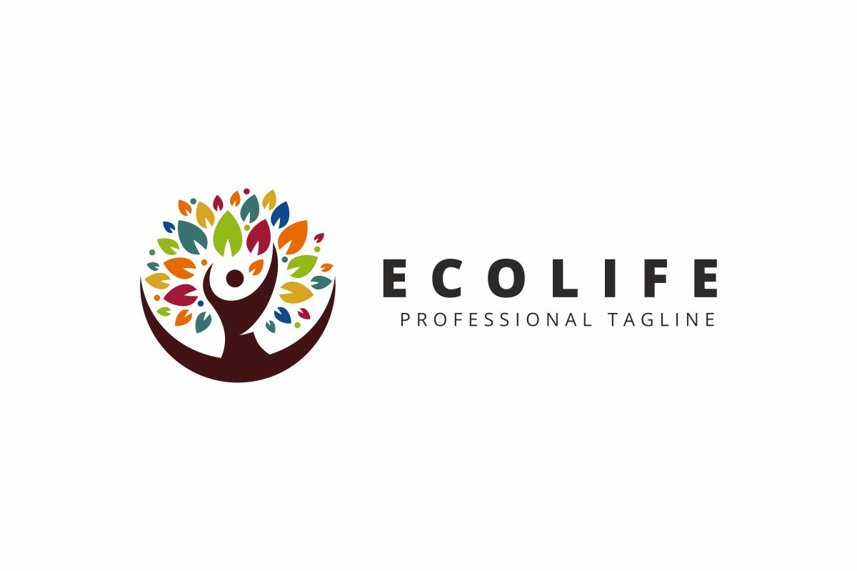 Download Шаблон логотипа "Eco Life Logo Template" / Eco Life Logo Template - Шаблон логотипа на тему графика brand branding consult consulting corporate eco ecological finance finances financial forest fund funds health herb human identity invest investment life