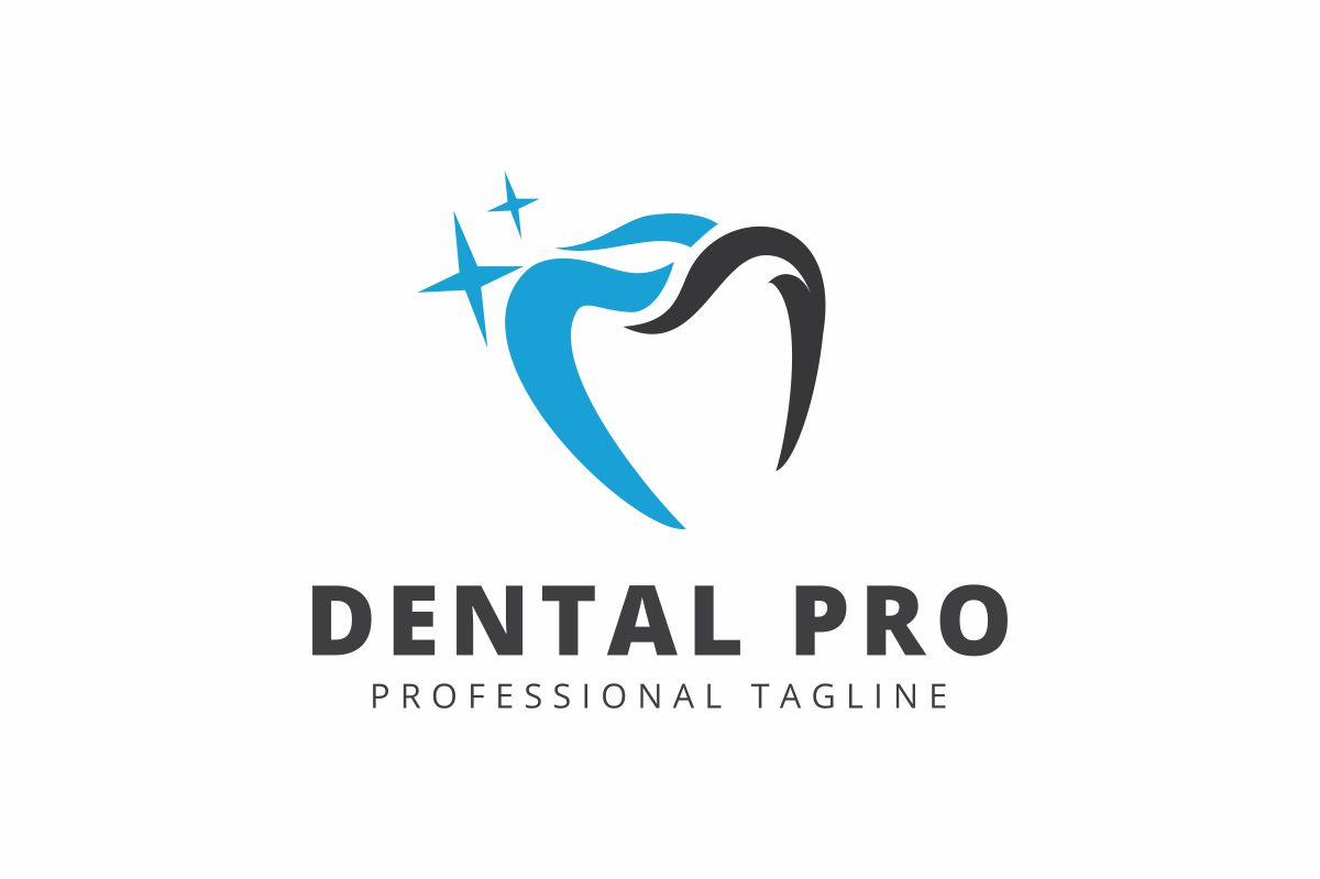 Download Шаблон логотипа "Dental Pro Logo Template" / Dental Pro Logo Template - Шаблон логотипа на тему графика brand branding business caries clean clear decay dental dentist dentistry doctor identity medical office orthodontist print ready professional protection smile