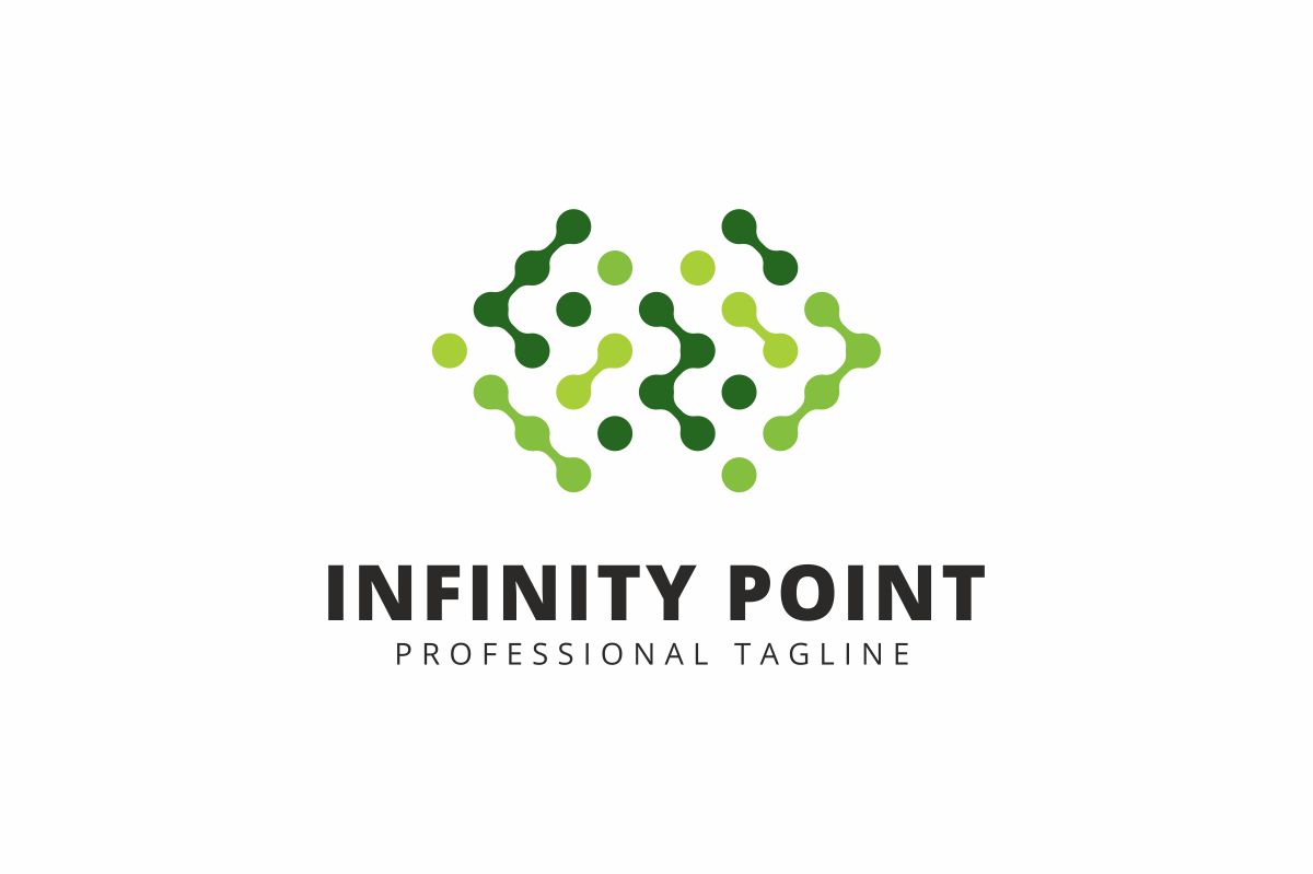Download Шаблон логотипа "Infinity Point Logo Template" / Infinity Point Logo Template - Шаблон логотипа на тему графика abstract app artificial cloud computing connect cyber digital infinity internet modern simple system tech technology web point