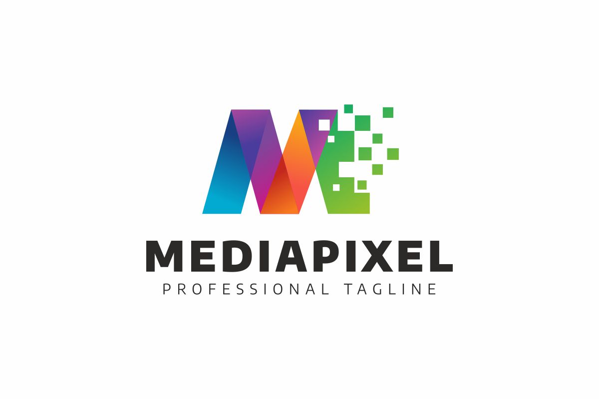 Download Шаблон логотипа "Mediapixel Logo Template" / Mediapixel Logo Template - Шаблон логотипа на тему графика abstract alphabet blue combine cube design digital flat graphic hexa icon image initial letter logo m media modern monogram mozaic