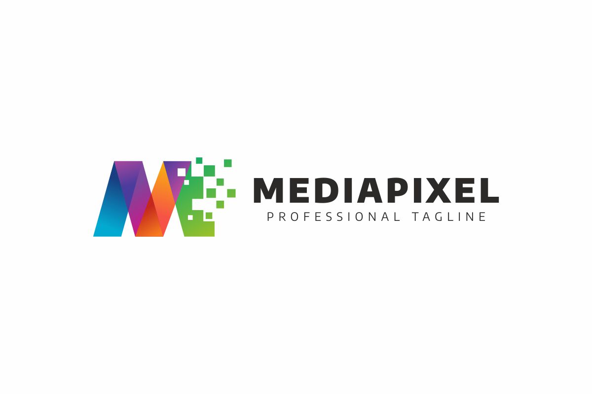 Download Шаблон логотипа "Mediapixel Logo Template" / Mediapixel Logo Template - Шаблон логотипа на тему графика abstract alphabet blue combine cube design digital flat graphic hexa icon image initial letter logo m media modern monogram mozaic