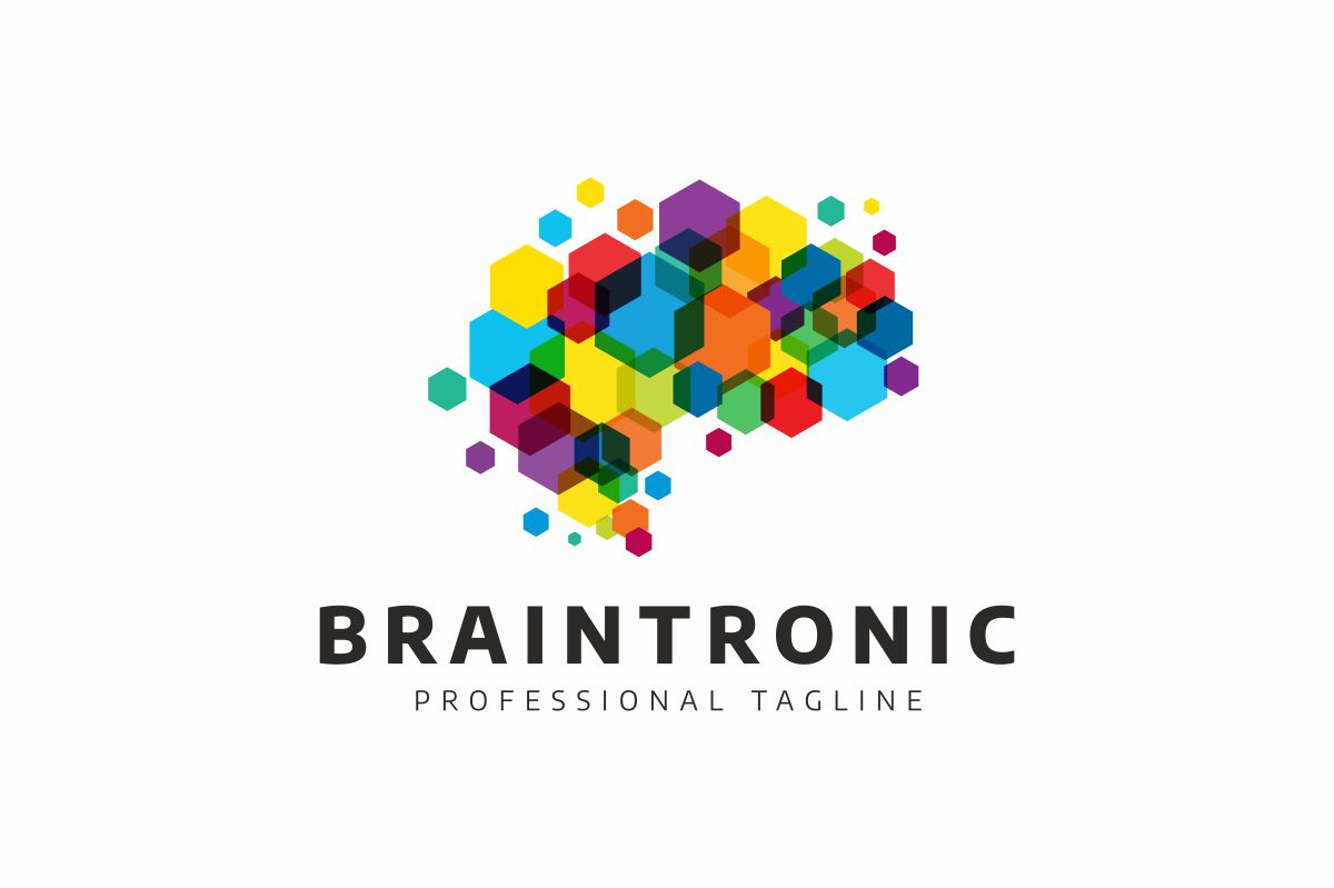 Download Шаблон логотипа "Brain Logo Template" / Brain Logo Template - Шаблон логотипа на тему графика agency brain brand branding colorful concept cortex create creation creative dot dots entertainment geek head idea ideas identity information inteligence