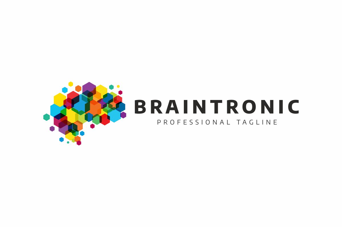 Download Шаблон логотипа "Brain Logo Template" / Brain Logo Template - Шаблон логотипа на тему графика agency brain brand branding colorful concept cortex create creation creative dot dots entertainment geek head idea ideas identity information inteligence