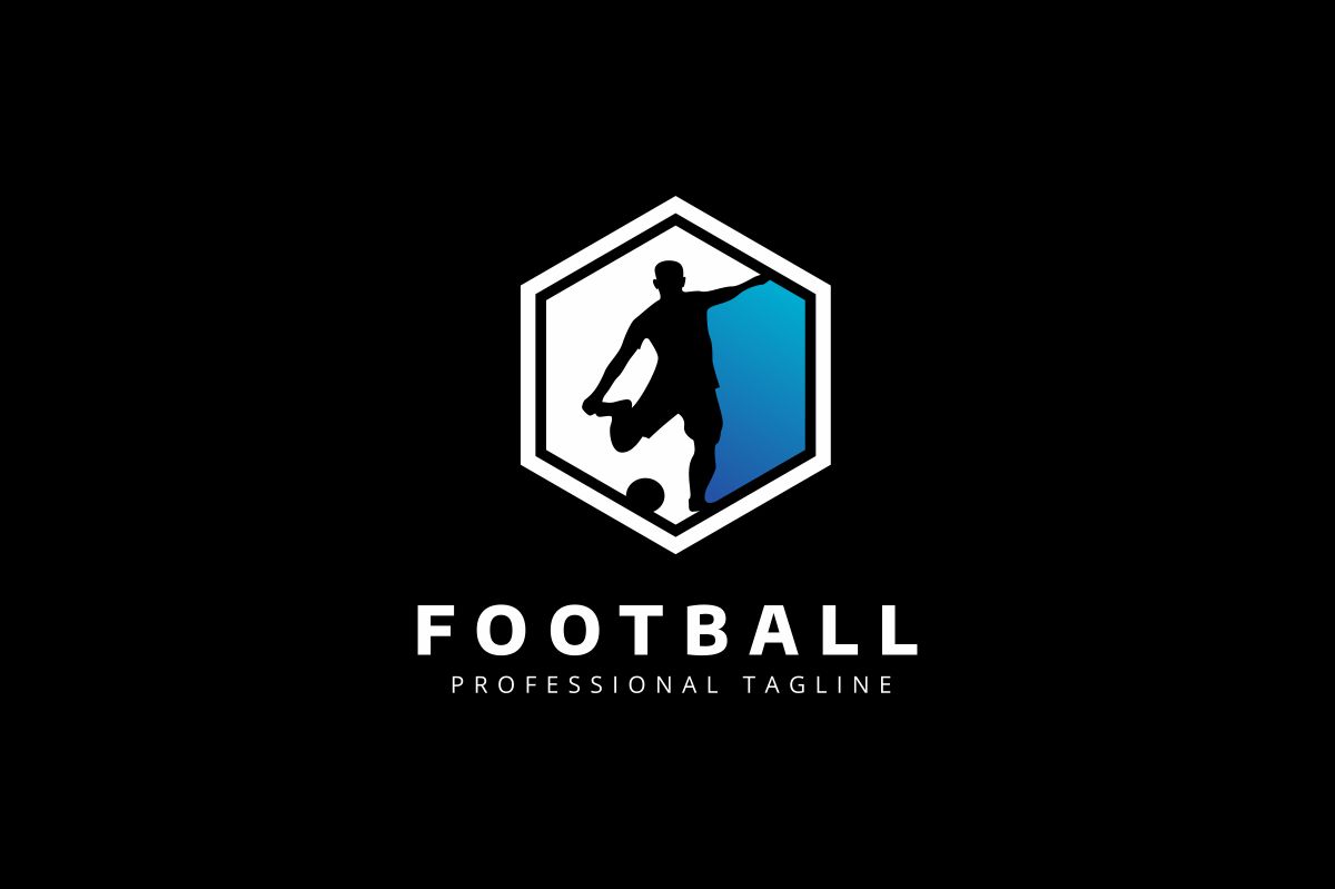 Download Шаблон логотипа "Soccer Logo Template" / Soccer Logo Template - Шаблон логотипа на тему графика actions association ball competition cup dynamics fast federation foot football game goal grass human kick pass play player professional score
