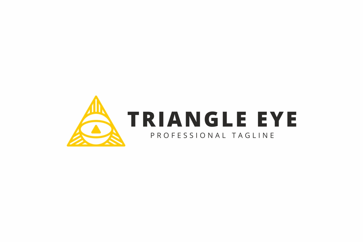 Download Шаблон логотипа "Triangle Eye Logo Template" / Triangle Eye Logo Template - Шаблон логотипа на тему графика abstract app business clean creative develop dot energy eye home host internet logo minimalist net office photo professional protect secure