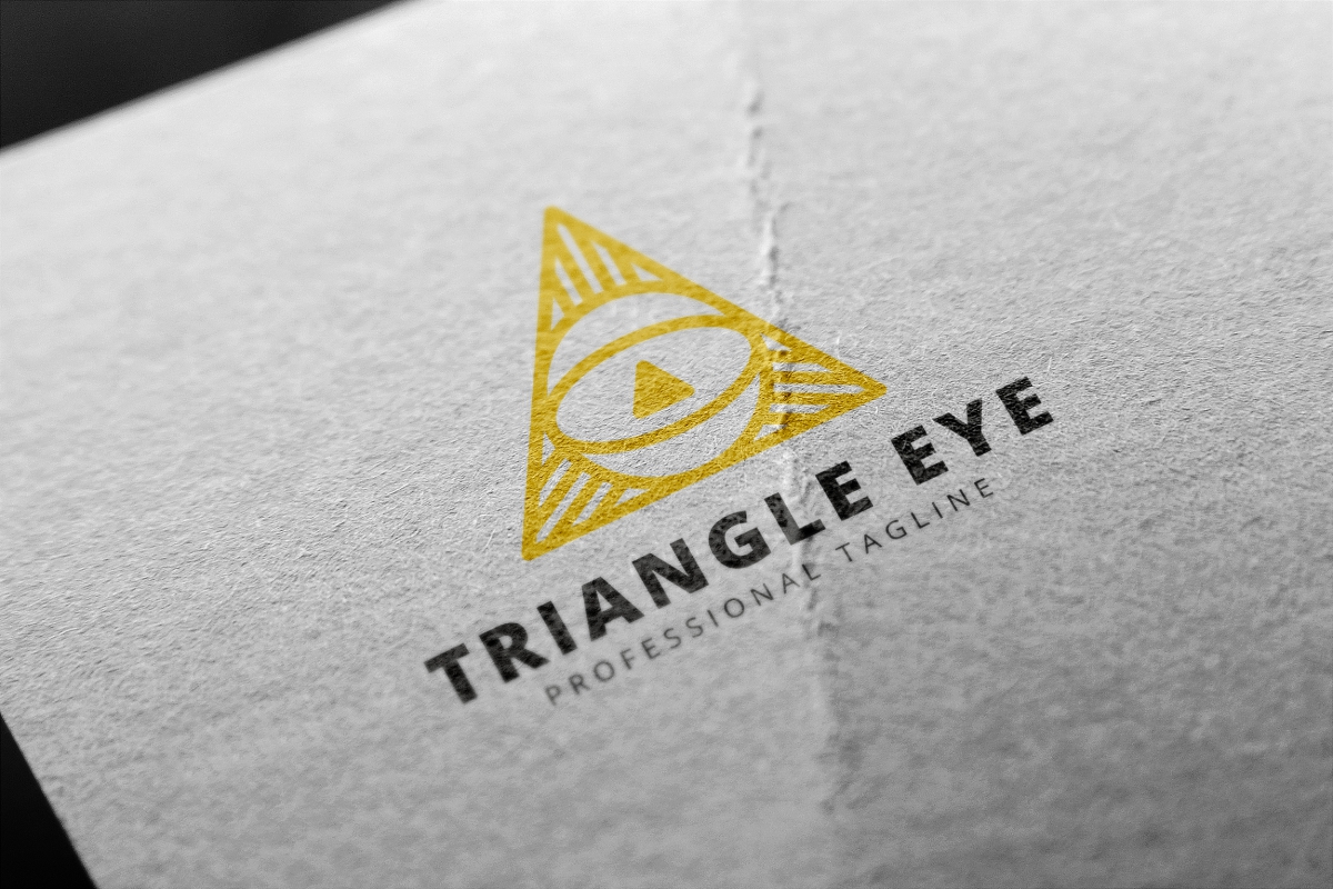 Download Шаблон логотипа "Triangle Eye Logo Template" / Triangle Eye Logo Template - Шаблон логотипа на тему графика abstract app business clean creative develop dot energy eye home host internet logo minimalist net office photo professional protect secure