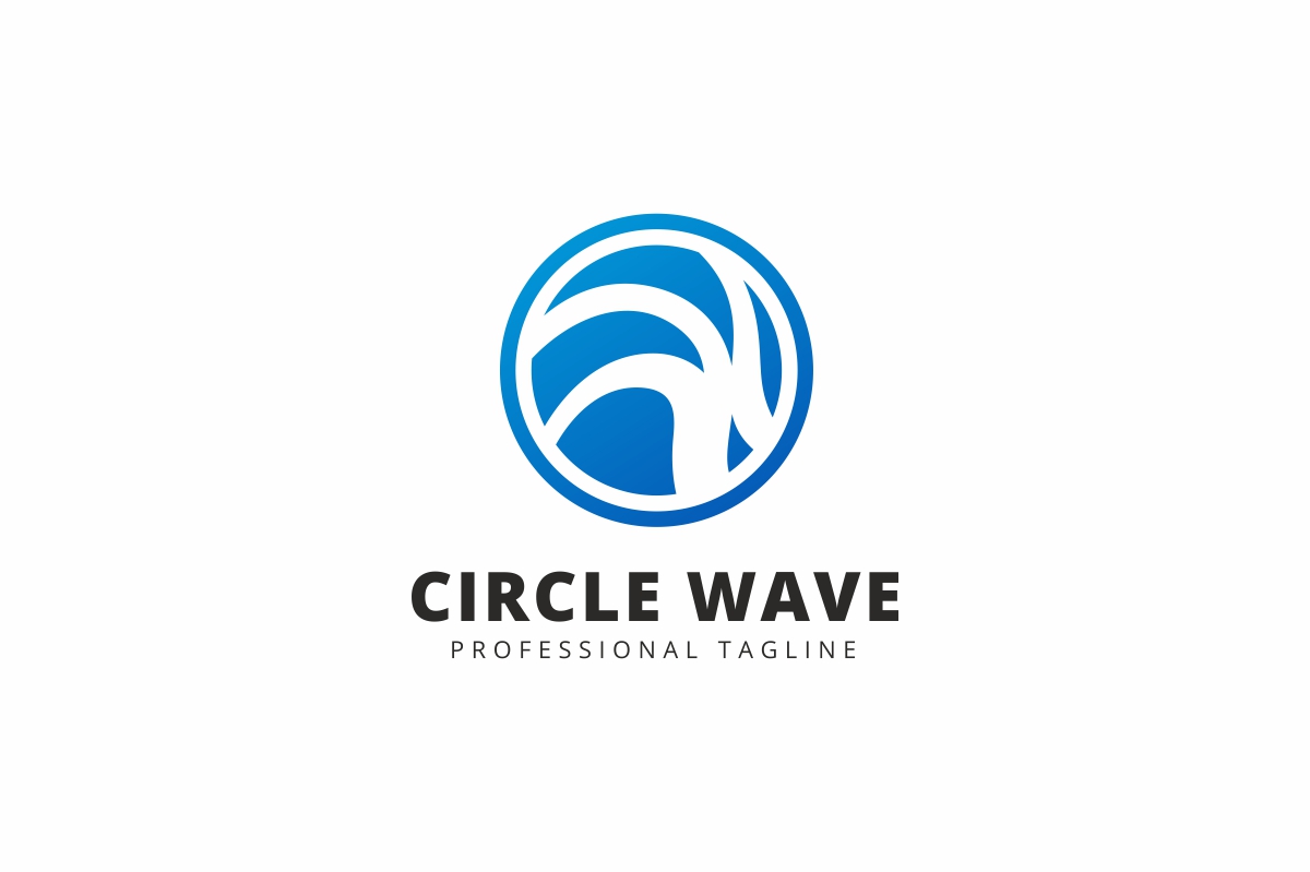 Download Шаблон логотипа "Circle Wave Logo Template" / Circle Wave Logo Template - Шаблон логотипа на тему графика abstract art blue brand branding clean company corporate graphics group illustrator lake logo logotype media modern nice sea site social