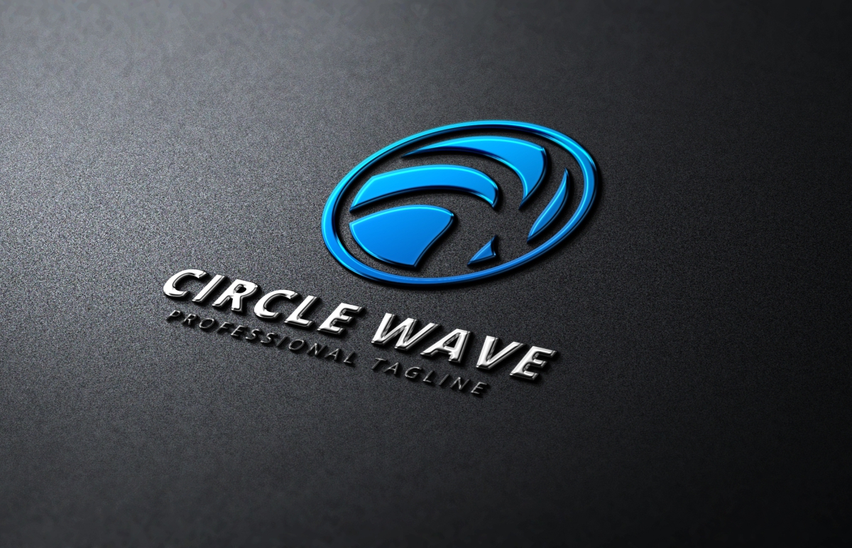 Download Шаблон логотипа "Circle Wave Logo Template" / Circle Wave Logo Template - Шаблон логотипа на тему графика abstract art blue brand branding clean company corporate graphics group illustrator lake logo logotype media modern nice sea site social