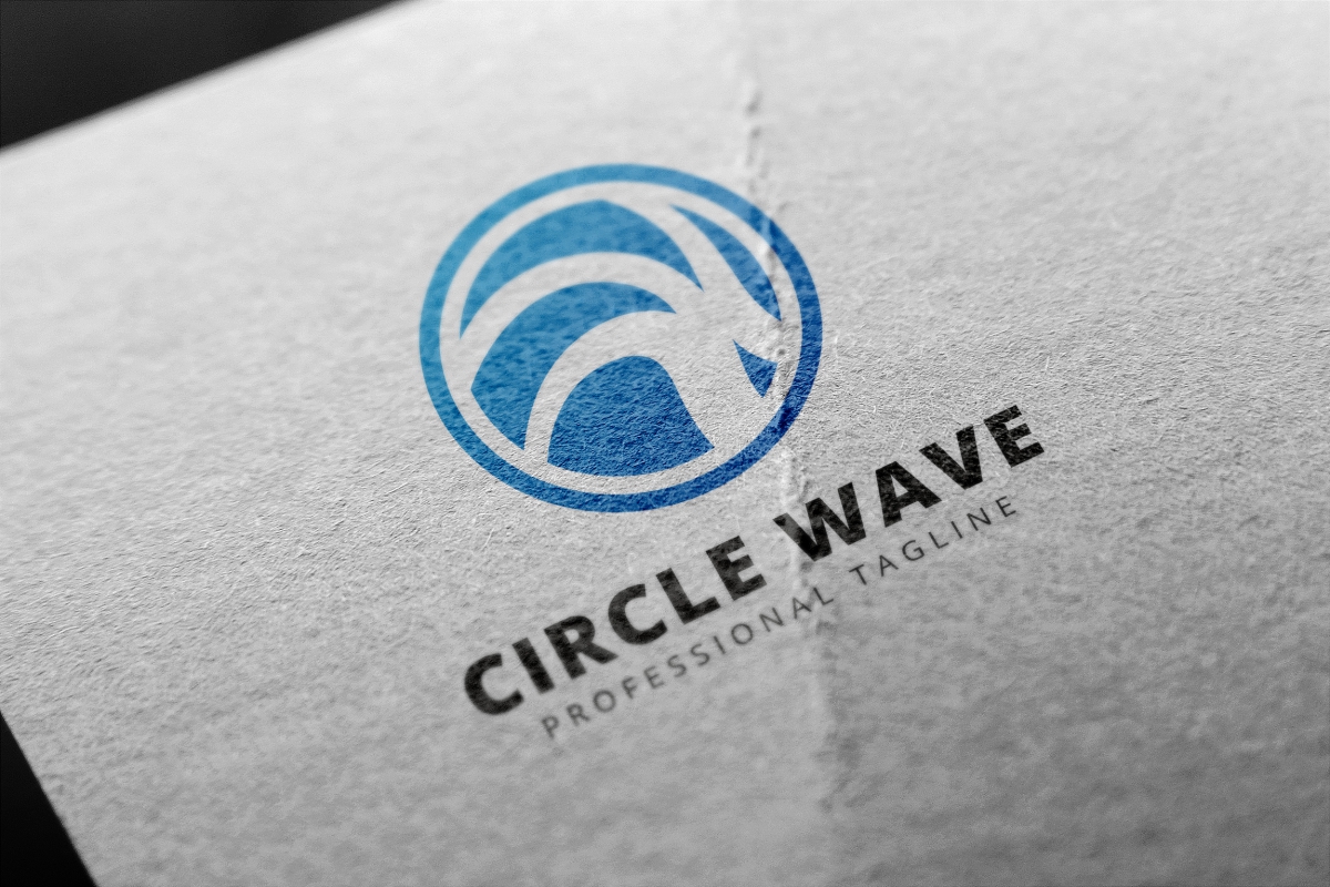 Download Шаблон логотипа "Circle Wave Logo Template" / Circle Wave Logo Template - Шаблон логотипа на тему графика abstract art blue brand branding clean company corporate graphics group illustrator lake logo logotype media modern nice sea site social
