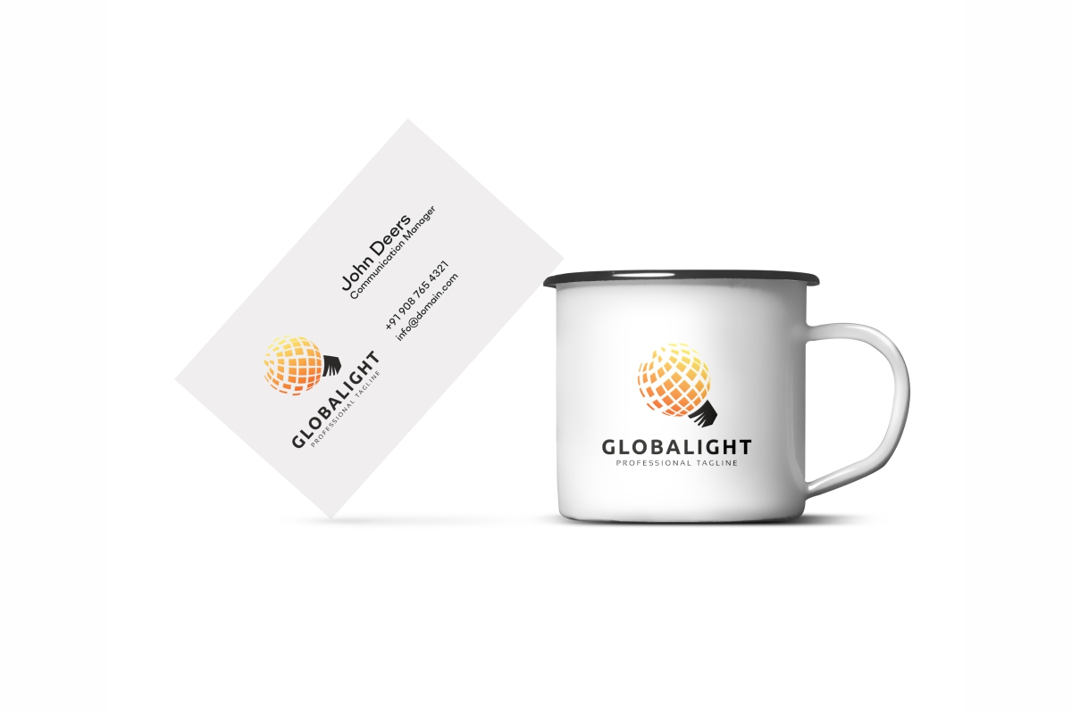 Download Шаблон логотипа "Global Idea Logo Template" / Global Idea Logo Template - Шаблон логотипа на тему графика atmosphere bulb communication communications consulting earth economy education electric electricity electronic finance globe growth humanity humankind idea ideas industry innovate
