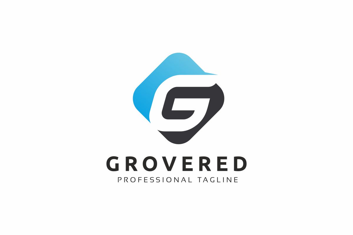 Download Шаблон логотипа "Grovered G Letter Logo Template" / Grovered G Letter Logo Template - Шаблон логотипа на тему графика 