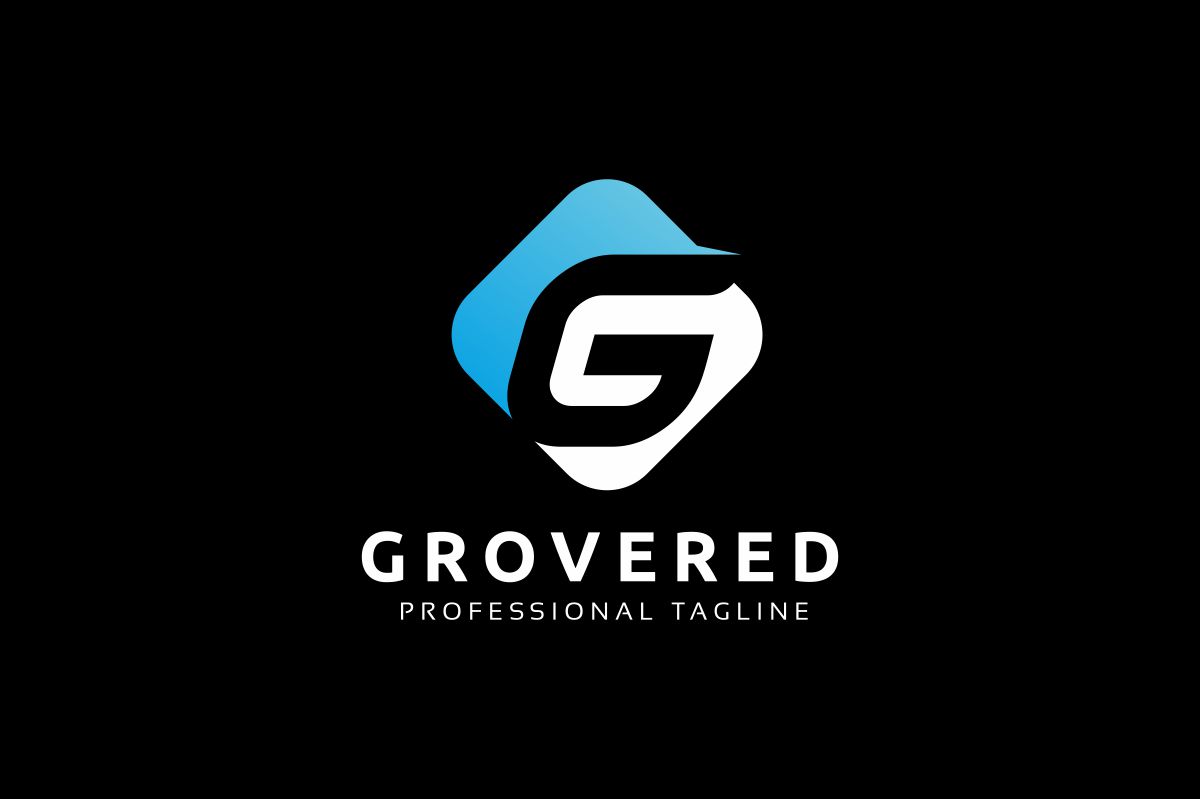 Download Шаблон логотипа "Grovered G Letter Logo Template" / Grovered G Letter Logo Template - Шаблон логотипа на тему графика 