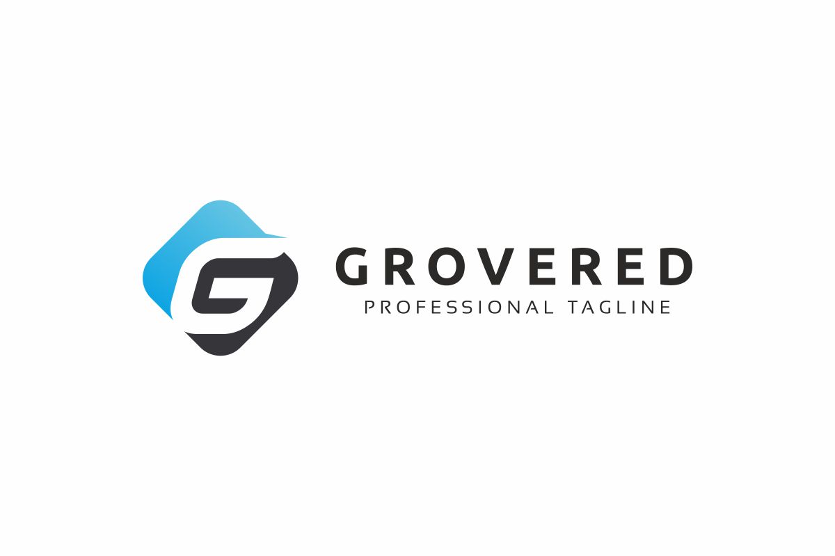 Download Шаблон логотипа "Grovered G Letter Logo Template" / Grovered G Letter Logo Template - Шаблон логотипа на тему графика 