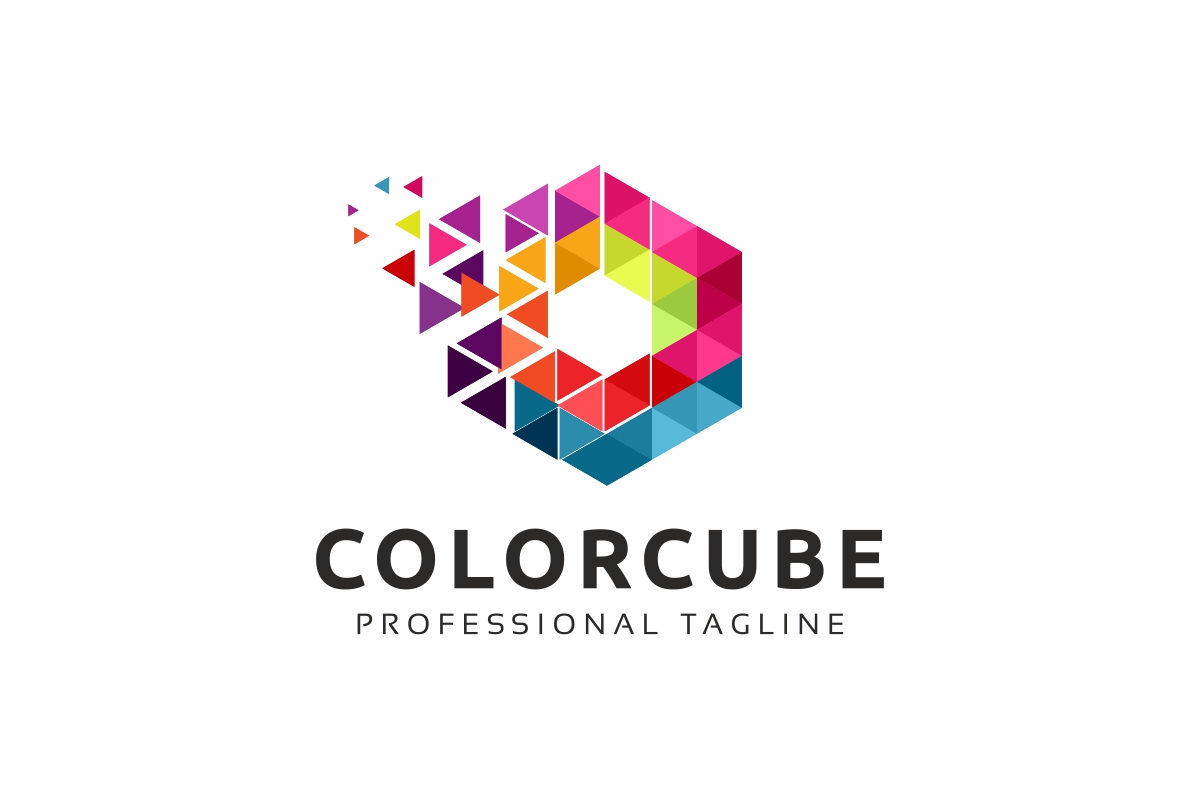 Download Шаблон логотипа "Colorful Cube Logo Template" / Colorful Cube Logo Template - Шаблон логотипа на тему графика agency box brand branding business corporate corporative cube cubic cubical design development firm hexa hexagon identity low poly modern polygon