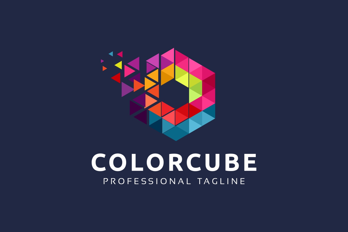 Download Шаблон логотипа "Colorful Cube Logo Template" / Colorful Cube Logo Template - Шаблон логотипа на тему графика agency box brand branding business corporate corporative cube cubic cubical design development firm hexa hexagon identity low poly modern polygon