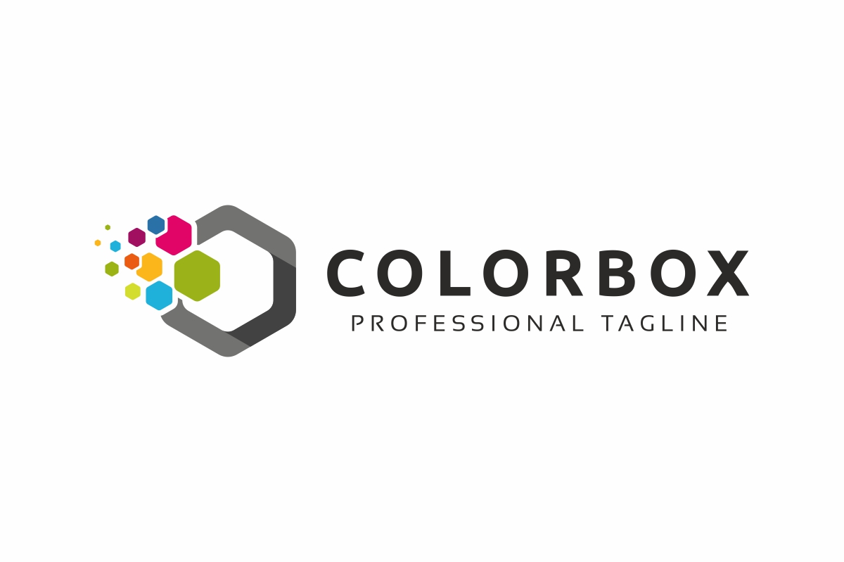 Download Шаблон логотипа "Colorful Box Logo Template" / Colorful Box Logo Template - Шаблон логотипа на тему графика agency art artistic arts box brand branding business colorful company corporate cube cubic cubical data design dot firm happy hexa