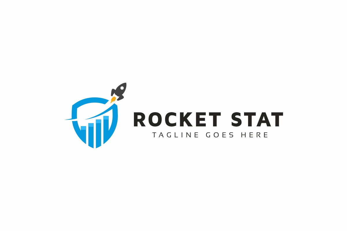 Download Шаблон логотипа "Rocket Statistics Logo Template" / Rocket Statistics Logo Template - Шаблон логотипа на тему графика biz rocket branding consultancy creative economic fast graph marketing metrics modern money online profit quick sales boost seo startup statistics