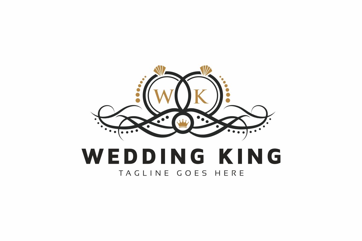 Download Шаблон логотипа "Wedding King Logo Template" / Wedding King Logo Template - Шаблон логотипа на тему графика brand branding chic church classic crest diamond faith family fantasy fidelity husband identity jewel joy letter marriage matrimony reception ring