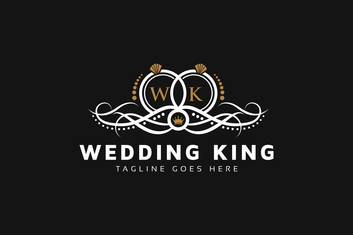 Download Шаблон логотипа "Wedding King Logo Template" / Wedding King Logo Template - Шаблон логотипа на тему графика brand branding chic church classic crest diamond faith family fantasy fidelity husband identity jewel joy letter marriage matrimony reception ring