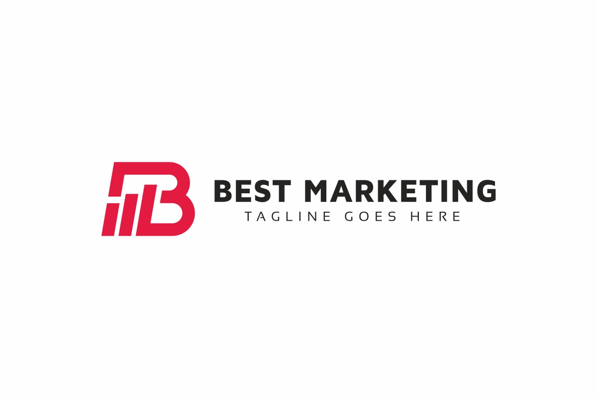 Download Шаблон логотипа "Best Marketing B Letter Logo Template" / Best Marketing B Letter Logo Template - Шаблон логотипа на тему графика agency b logo bb beta brain branding business finance font graphic job letter marketing modern multimedia office personal professional smart