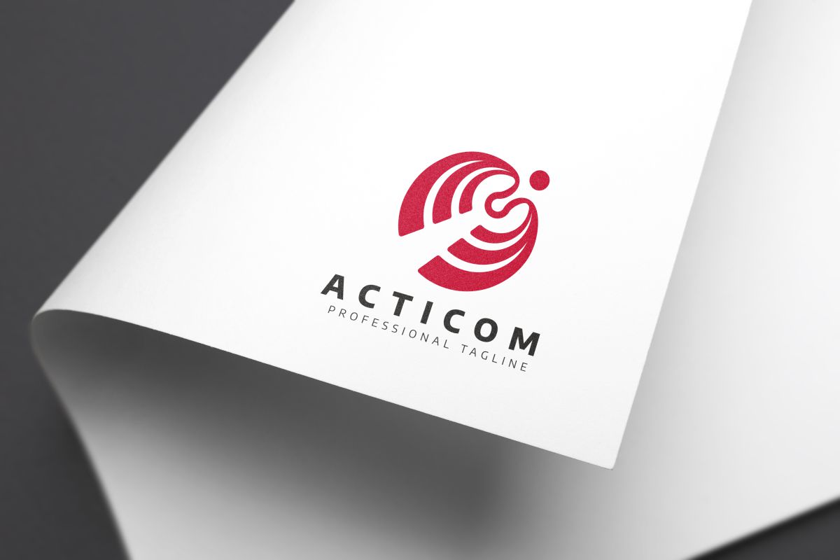 Download Шаблон логотипа "Acticom Logo Template" / Acticom Logo Template - Шаблон логотипа на тему графика action actions brand branding business club company dance dancing eurhythmics fitness group gym gymnastics human iconic identity jump jumping movement