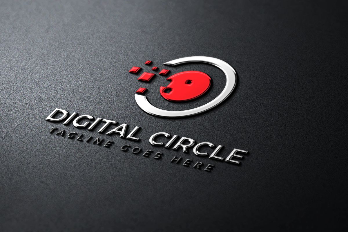 Download Шаблон логотипа "Digital Circle Logo Template" / Digital Circle Logo Template - Шаблон логотипа на тему графика brainstorm branding builder business central circular communication core creativity data digit digital engineer entertainment global it letter media o logo