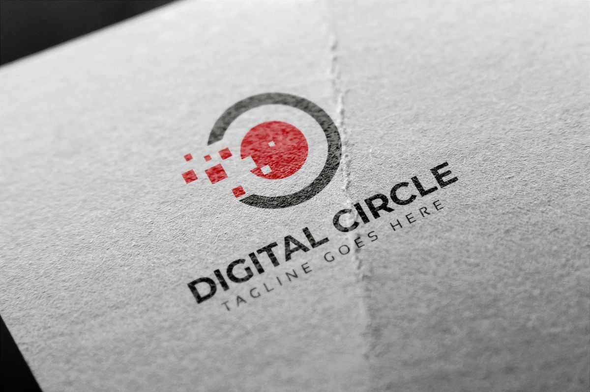 Download Шаблон логотипа "Digital Circle Logo Template" / Digital Circle Logo Template - Шаблон логотипа на тему графика brainstorm branding builder business central circular communication core creativity data digit digital engineer entertainment global it letter media o logo