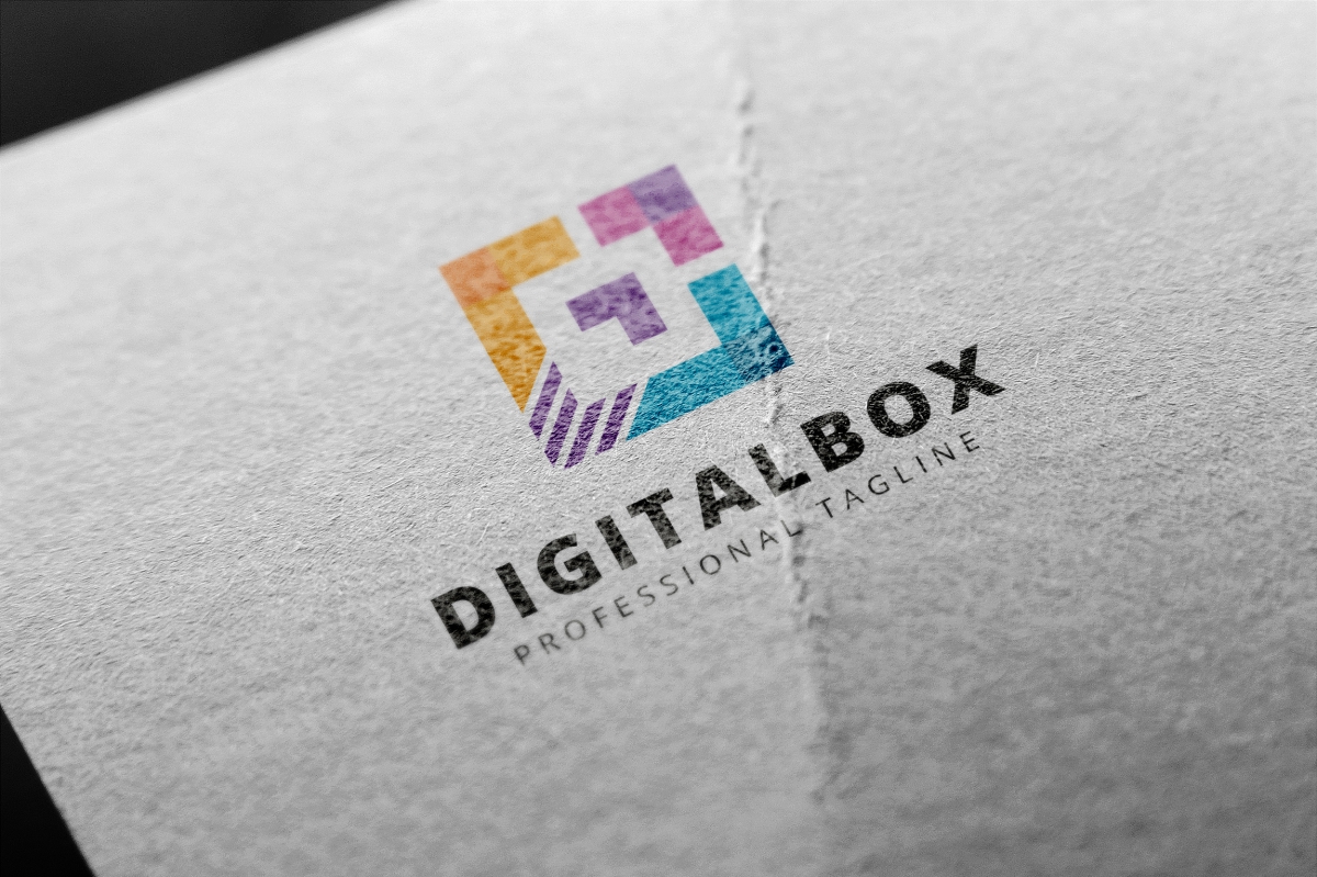 Download Шаблон логотипа "Digital Box Logo Template" / Digital Box Logo Template - Шаблон логотипа на тему графика box brand branding business central consultant core corporate creative cube cubic cubical digital dimension entertainment experience expert global hexagon hexagonal