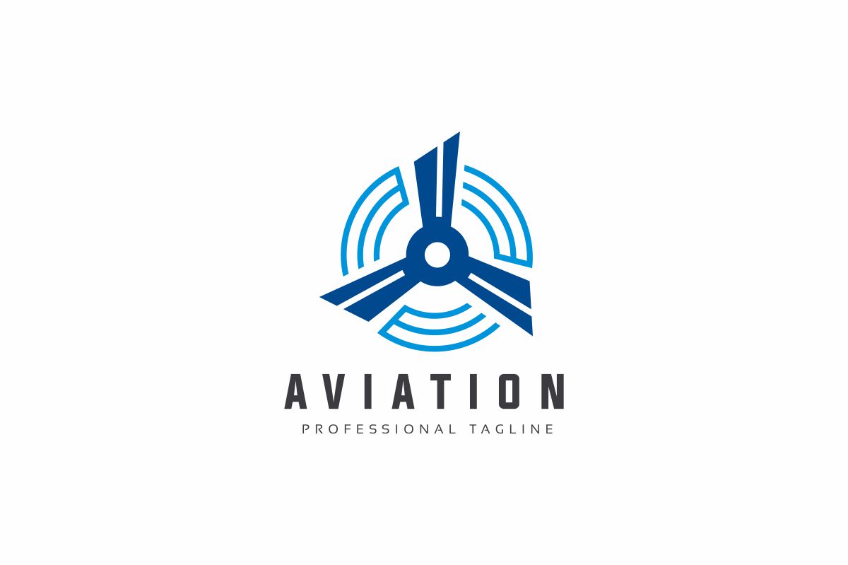 Download Шаблон логотипа "Aviation Logo Template" / Aviation Logo Template - Шаблон логотипа на тему графика aerospace air bus transport aircraft aviation blue business circle company corporate course dart. wing design development fly learn light manufacture