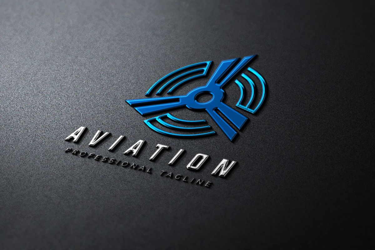 Download Шаблон логотипа "Aviation Logo Template" / Aviation Logo Template - Шаблон логотипа на тему графика aerospace air bus transport aircraft aviation blue business circle company corporate course dart. wing design development fly learn light manufacture
