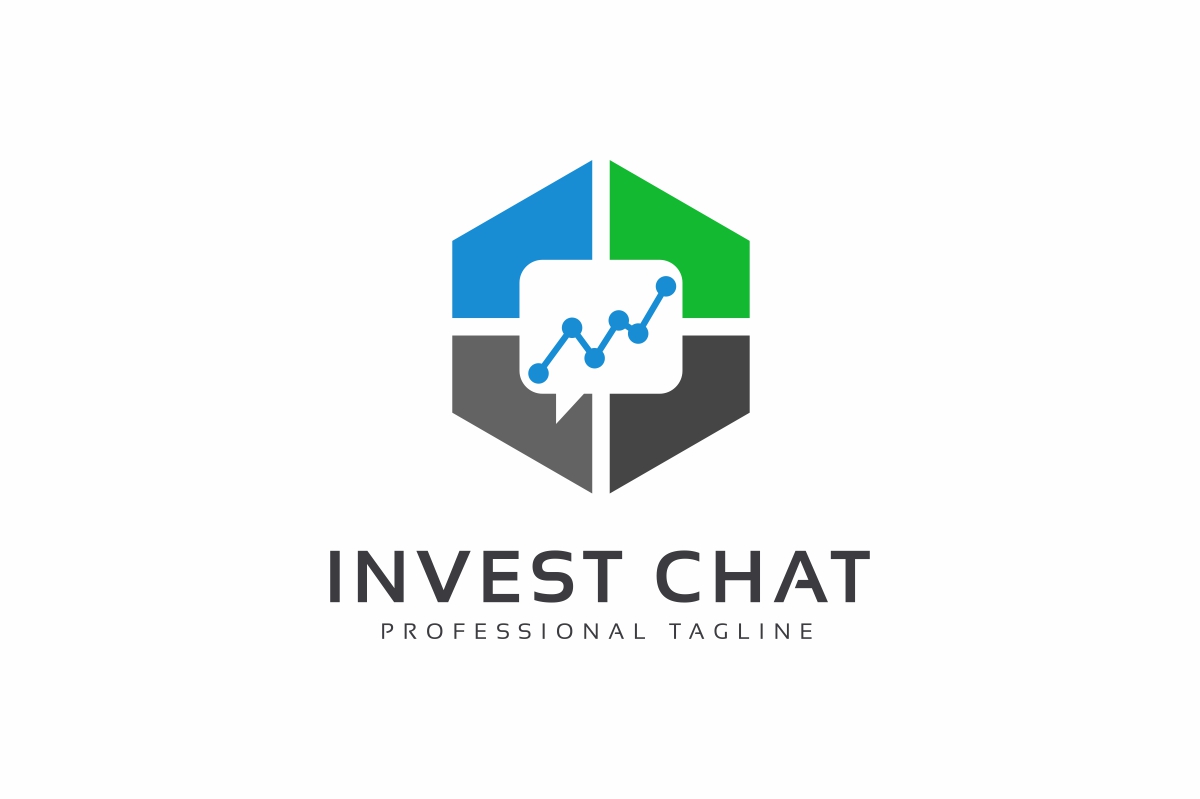Download Шаблон логотипа "Invest Chat Logo Logo Template" / Invest Chat Logo Logo Template - Шаблон логотипа на тему графика agency arrow brokerage business chart chat company consult consultant consulting finance firm forex graph invest investment logo template office rise