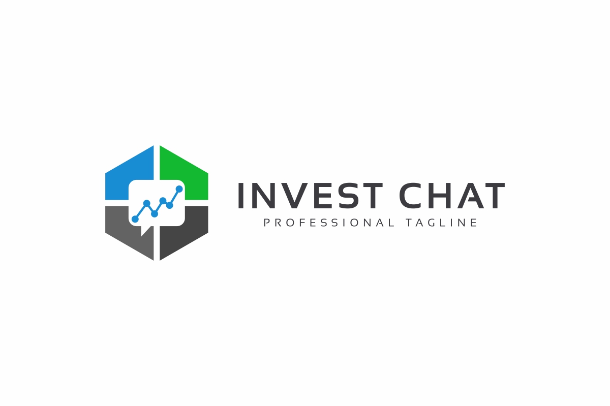 Download Шаблон логотипа "Invest Chat Logo Logo Template" / Invest Chat Logo Logo Template - Шаблон логотипа на тему графика agency arrow brokerage business chart chat company consult consultant consulting finance firm forex graph invest investment logo template office rise