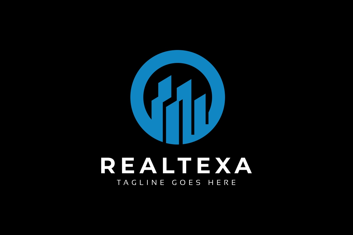 Download Шаблон логотипа "Real Estate Logo Template" / Real Estate Logo Template - Шаблон логотипа на тему графика agency architect architecture bridge build building capital city construct construction development finance home house insurance investment marketing property real estate