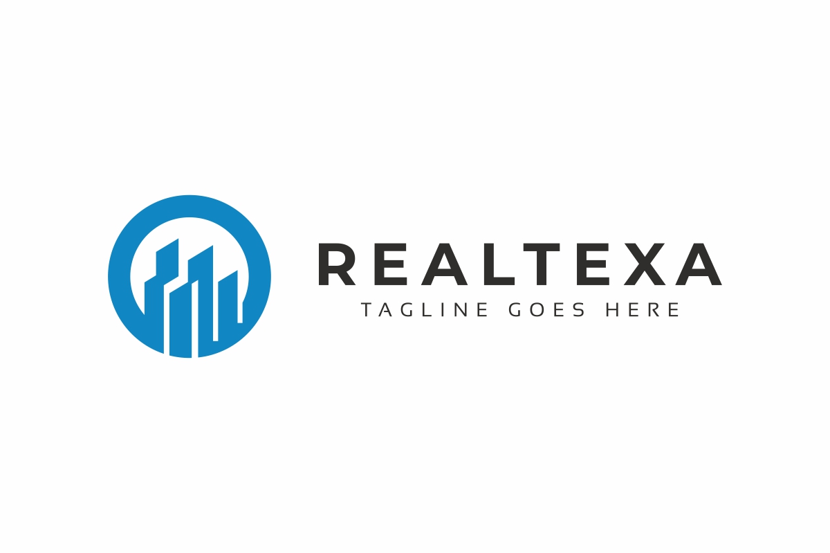 Download Шаблон логотипа "Real Estate Logo Template" / Real Estate Logo Template - Шаблон логотипа на тему графика agency architect architecture bridge build building capital city construct construction development finance home house insurance investment marketing property real estate