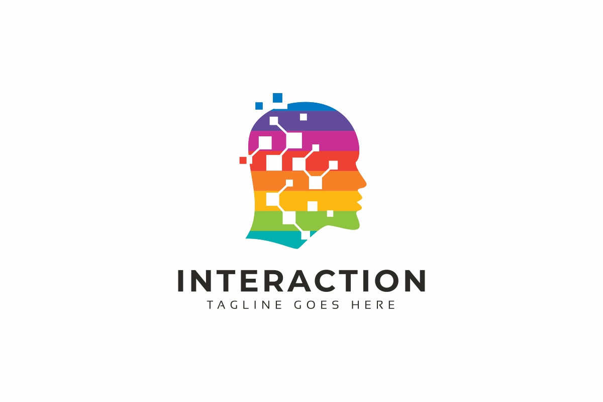 Download Шаблон логотипа "Interaction Logo Template" / Interaction Logo Template - Шаблон логотипа на тему графика brain business solutions concept convolution creative man engineering head idea innovation invention it media men mind person photography programmers shape