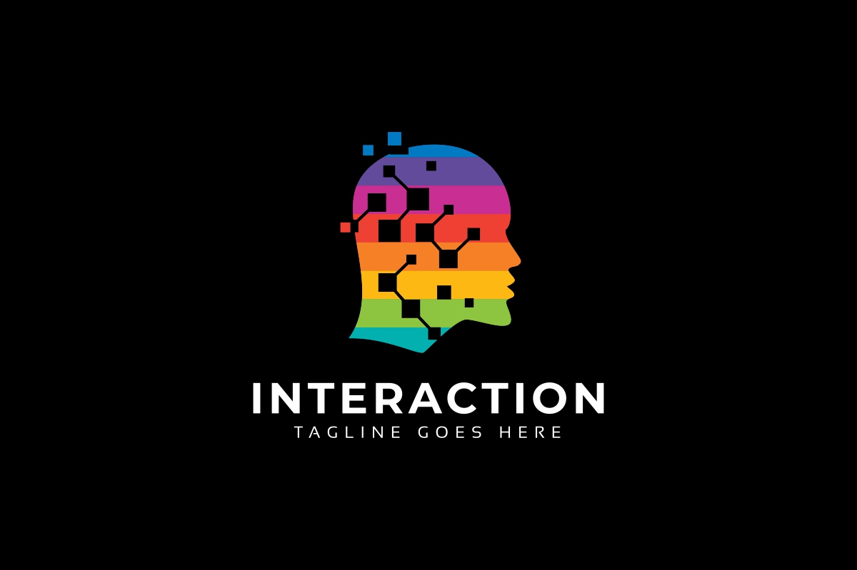 Download Шаблон логотипа "Interaction Logo Template" / Interaction Logo Template - Шаблон логотипа на тему графика brain business solutions concept convolution creative man engineering head idea innovation invention it media men mind person photography programmers shape