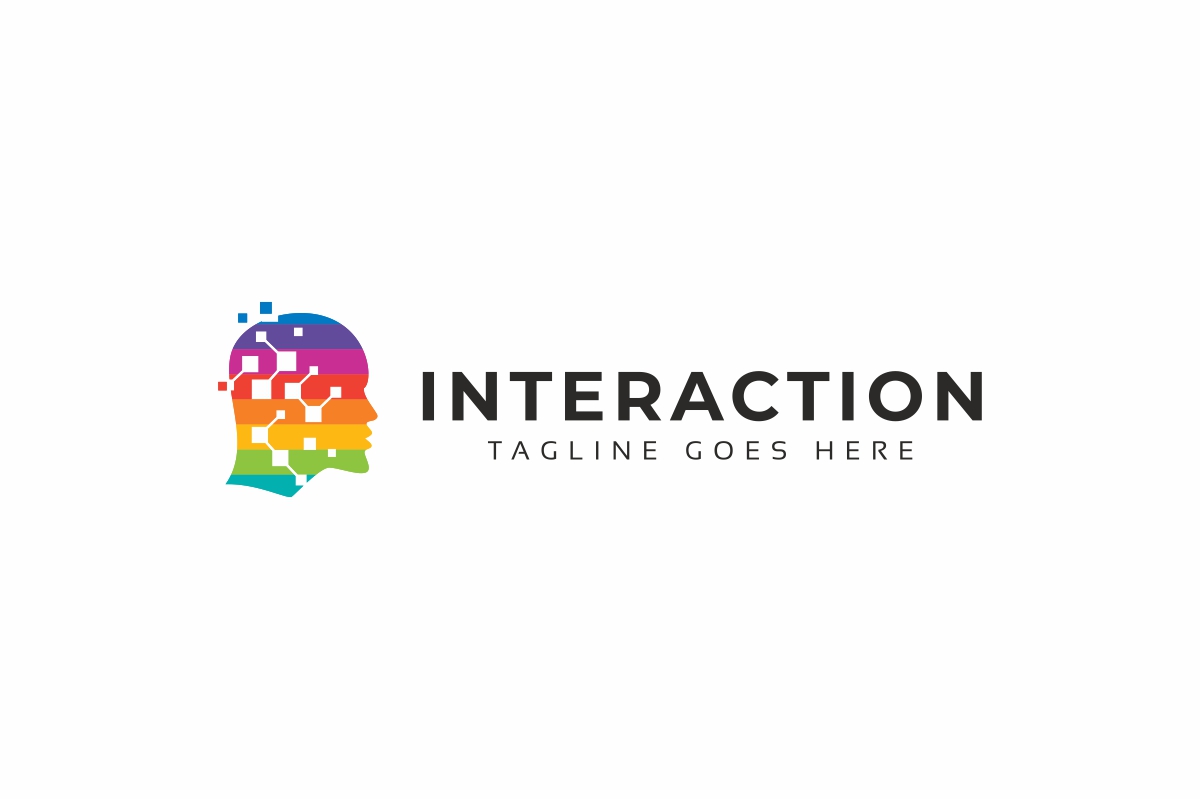 Download Шаблон логотипа "Interaction Logo Template" / Interaction Logo Template - Шаблон логотипа на тему графика brain business solutions concept convolution creative man engineering head idea innovation invention it media men mind person photography programmers shape