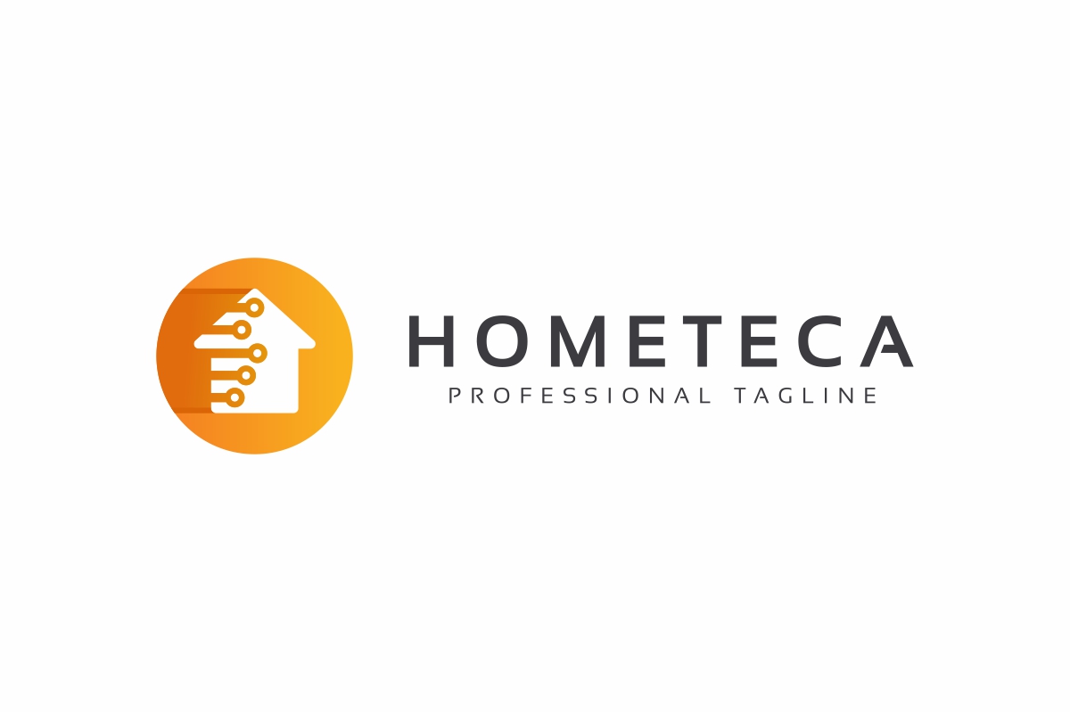 Download Шаблон логотипа "Home Tech Logo Template" / Home Tech Logo Template - Шаблон логотипа на тему графика accessibility automate automatic brain brand branding business circuit clever comfort computer convenience device easy guard home house idea live living