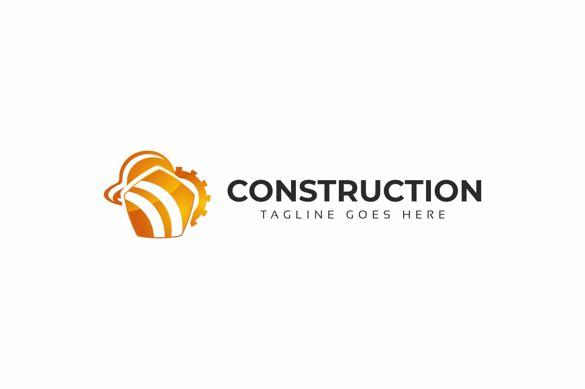Download Шаблон логотипа "Construction Logo Template" / Construction Logo Template - Шаблон логотипа на тему графика bank company build builder building business city clean construction corporate elegant home horizon house improvement insurance locator professional property protect