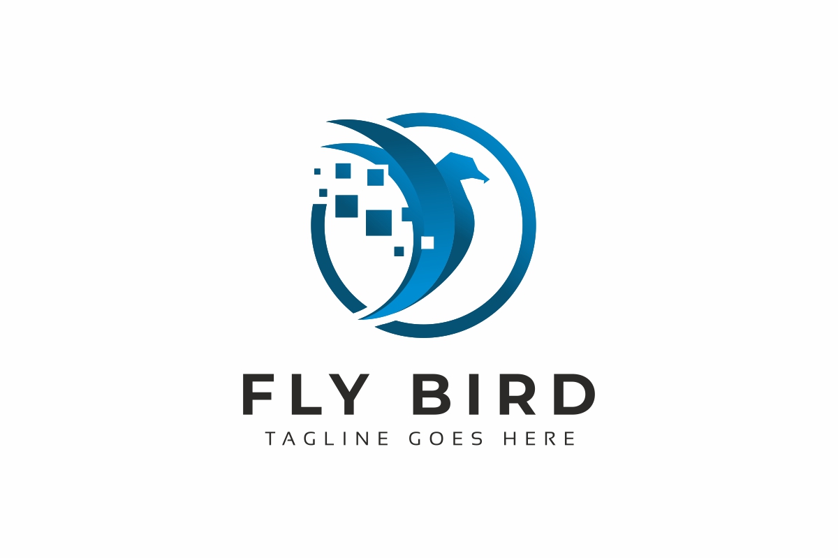 Download Шаблон логотипа "Bird Tech Logo Template" / Bird Tech Logo Template - Шаблон логотипа на тему графика agency animal animals bird business colorful concept creative eagle falcon fly flying industry marketing media modern multimedia sky software spectrum
