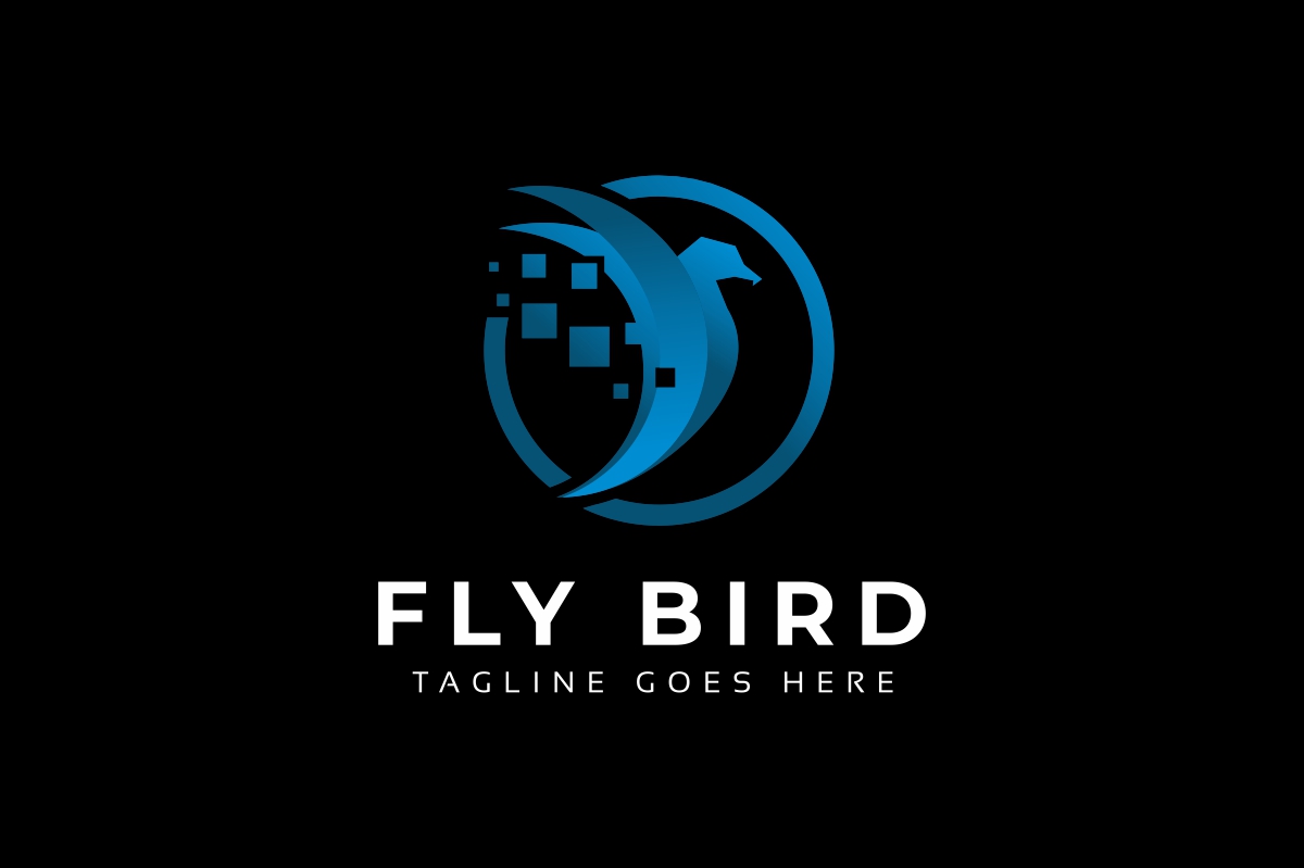 Download Шаблон логотипа "Bird Tech Logo Template" / Bird Tech Logo Template - Шаблон логотипа на тему графика agency animal animals bird business colorful concept creative eagle falcon fly flying industry marketing media modern multimedia sky software spectrum