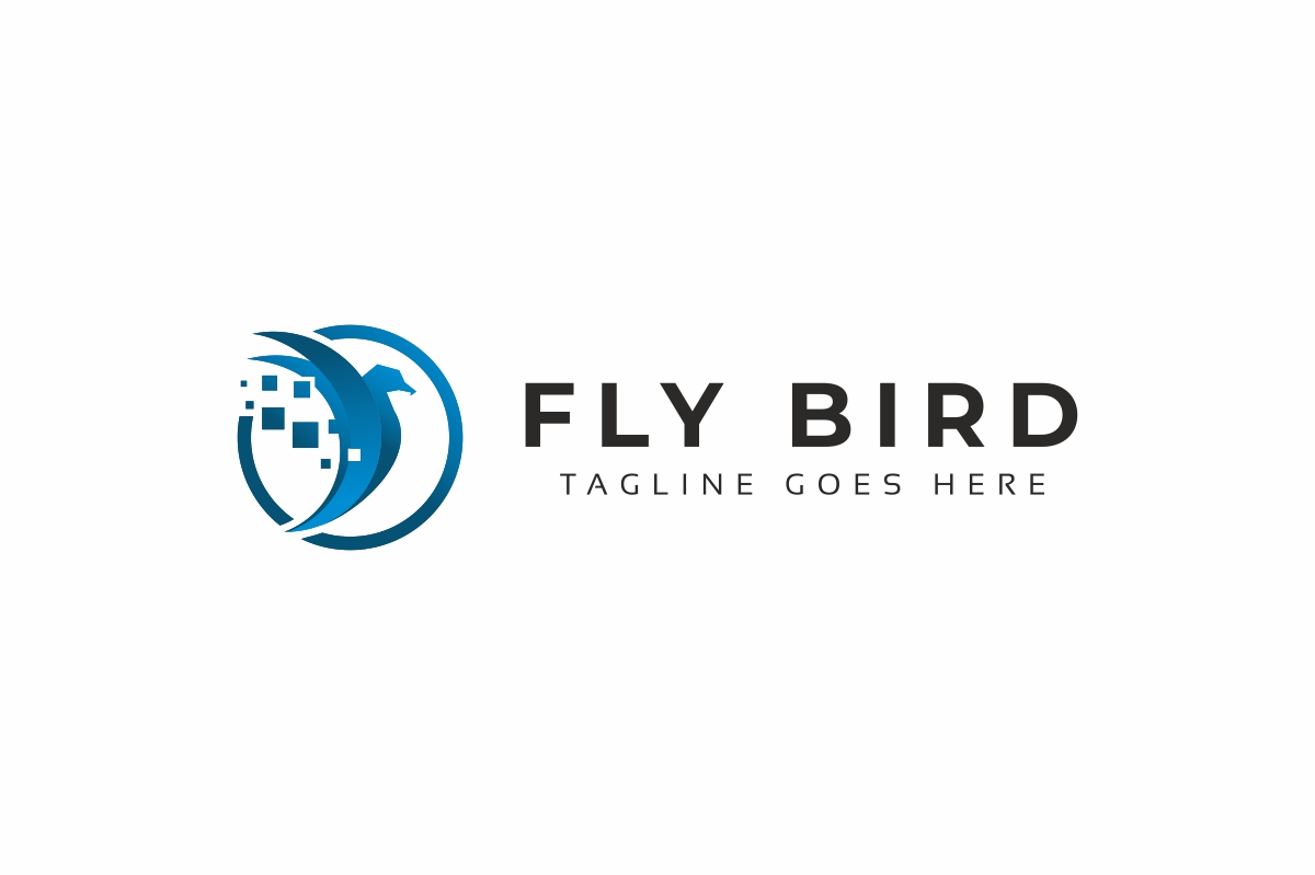 Download Шаблон логотипа "Bird Tech Logo Template" / Bird Tech Logo Template - Шаблон логотипа на тему графика agency animal animals bird business colorful concept creative eagle falcon fly flying industry marketing media modern multimedia sky software spectrum