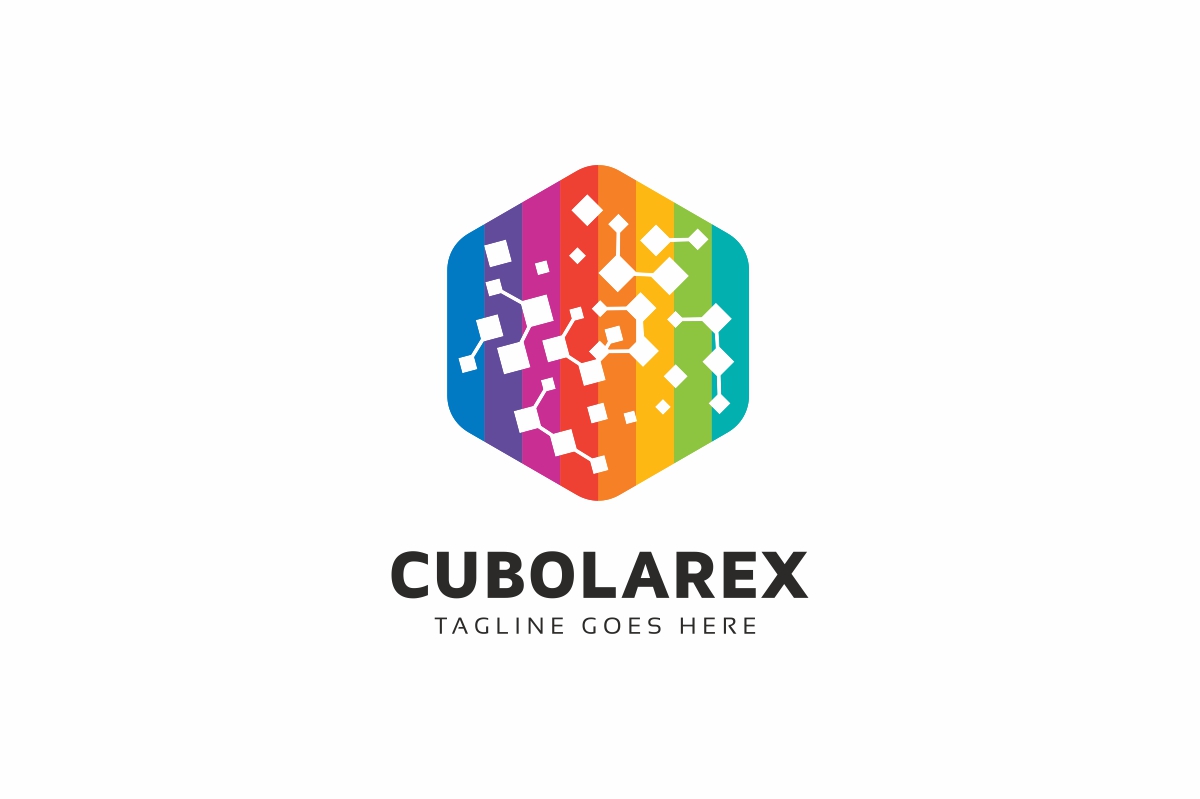 Download Шаблон логотипа "Cubolarex Logo Template" / Cubolarex Logo Template - Шаблон логотипа на тему графика 3d agency android app colorful logo corporate cube d developer digital digital internet letter media modern photography pixel print ready