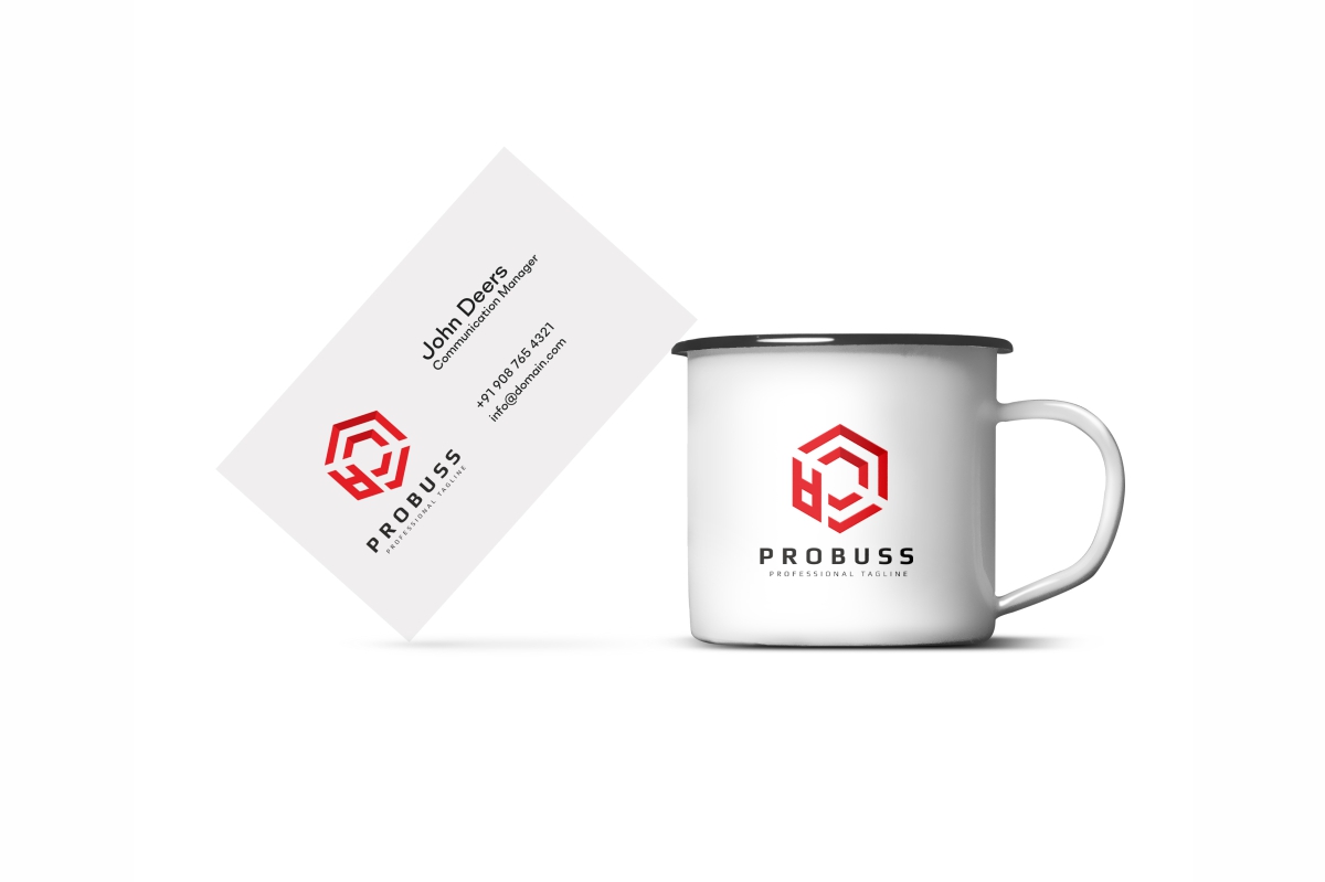 Download Шаблон логотипа "Probuss P Letter Hexagon Logo Template" / Probuss P Letter Hexagon Logo Template - Шаблон логотипа на тему графика abstract agency box brand branding consultant container core corporate creative cube cubical depth development dimension entertainment face gaming hexagon hexagonal
