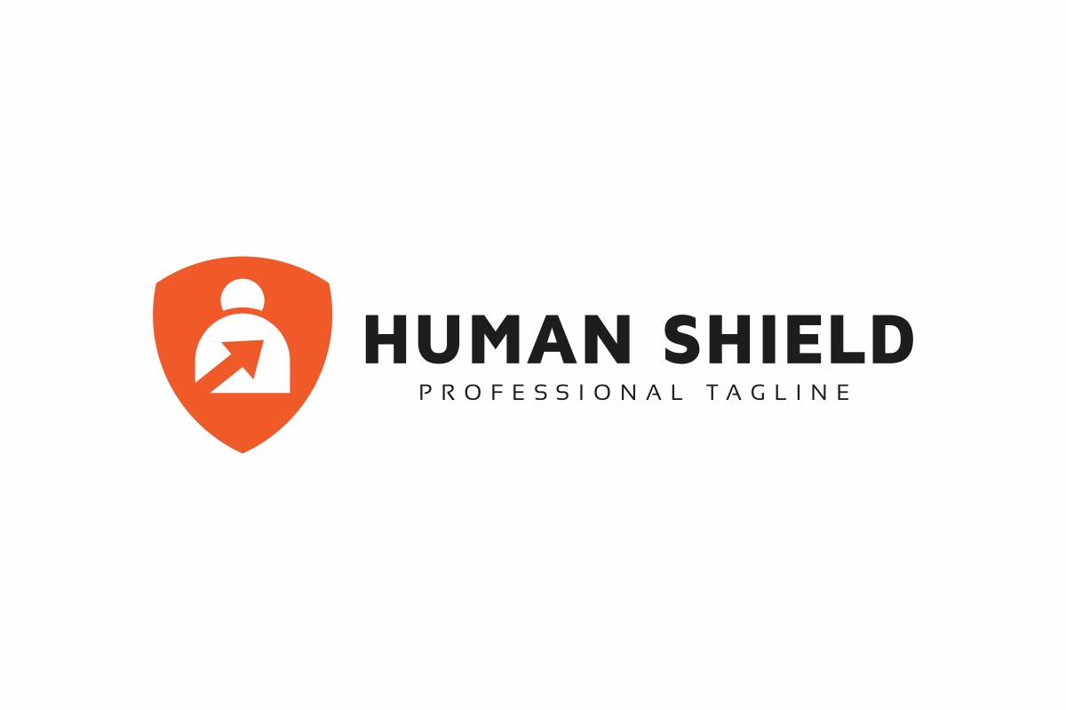 Download Шаблон логотипа "Human Shield Logo Template" / Human Shield Logo Template - Шаблон логотипа на тему графика abstract care check checking clinic data document guard health human icon information logo mark password people privacy protect protection right