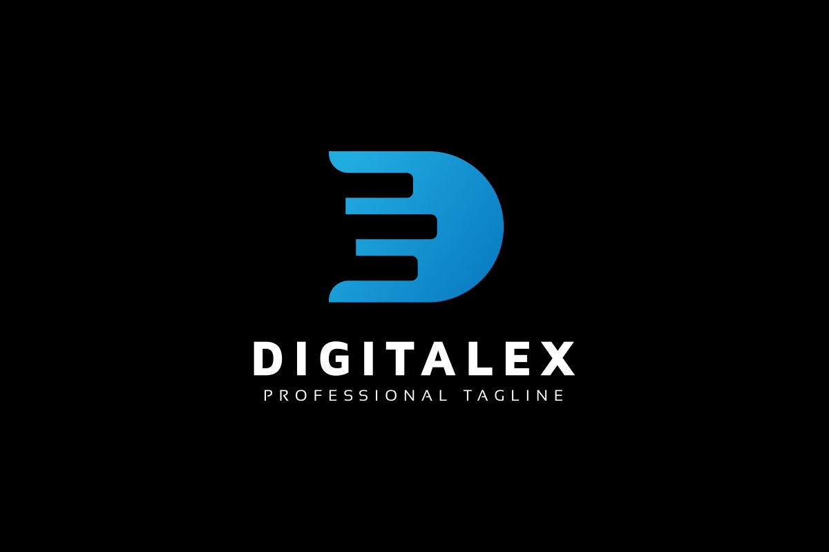 Download Шаблон логотипа "Digitalex-D Letter Logo Template" / Digitalex-D Letter Logo Template - Шаблон логотипа на тему графика box brand branding business corporate creative cube cubic cubical d letter logo data digital dimension diversity dream expertise hexagonal marketing