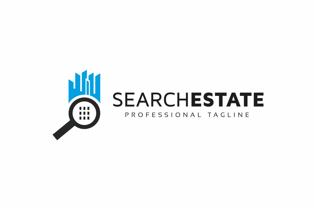 Download Шаблон логотипа "Search Estate Logo Template" / Search Estate Logo Template - Шаблон логотипа на тему графика acute apex architect architecture banking branding building constructions custom logo design develop development housing insurance leasing market marketing modern professional