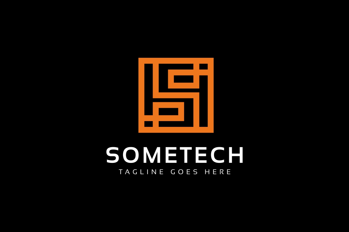 Download Шаблон логотипа "Sometech - S Letter Logo Template" / Sometech - S Letter Logo Template - Шаблон логотипа на тему графика agency brand business company consulting corner corporate creative design free use letter line lines logo maze media modern print ready